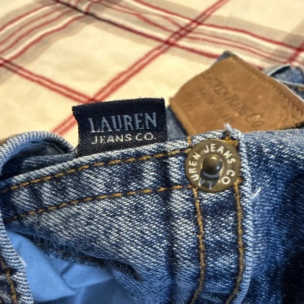 Lauren Jeans Co. Ralph Lauren Jeans Women Petite Blue Denim Size 14P - Picture 4 of 6